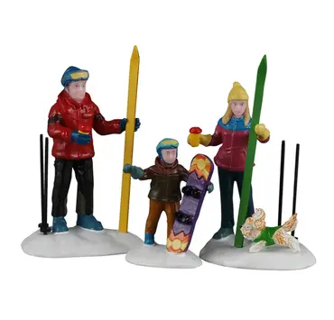 Family ski day  set of 3