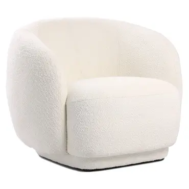 Fauteuil Aimee in stof Bouclé naturel, Kolony, tuincentrumoutlet