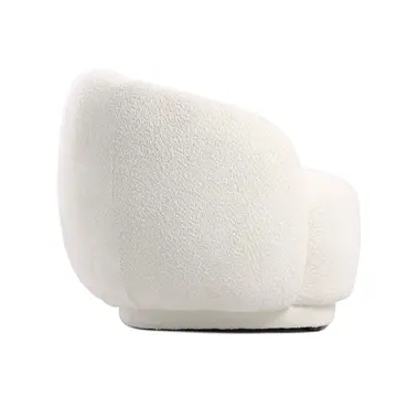 Fauteuil Aimee in stof Bouclé naturel zij, Kolony, tuincentrumoutlet