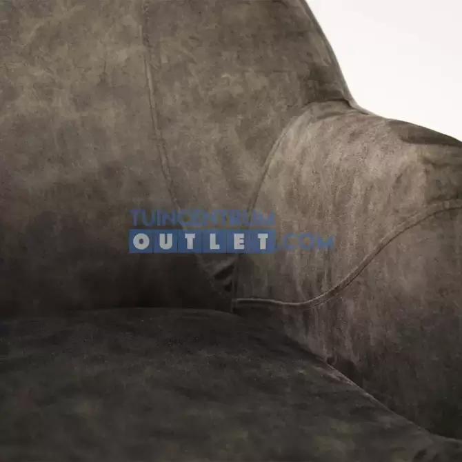 Fauteuil anna zwart velvet www.tuincentrumoutlet.com