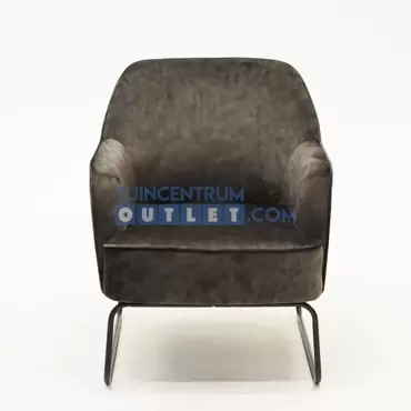 Fauteuil anna zwart velvet www.tuincentrumoutlet.com