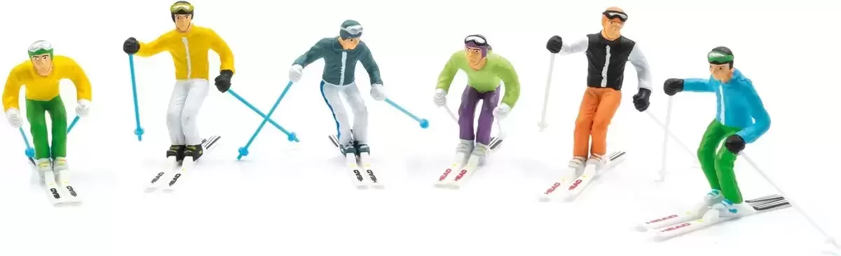 Figuren staand met ski's 6st