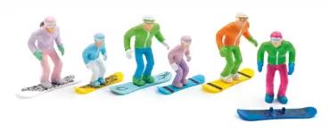 Figuren staand met snowboards 6st www.tuincentrumoutlet.com