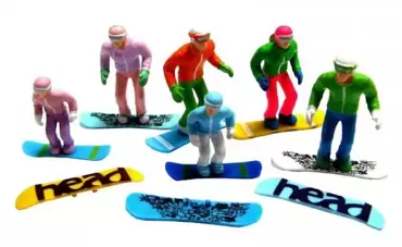 Figuren staand met snowboards 6st www.tuincentrumoutlet.com