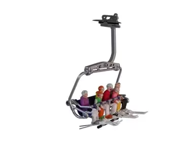 Figuren zittend met skis 6st www.tuincentrumoutlet.com