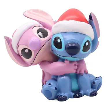 Figuur resin 3d stitch&engel 20cm, Disney, Tuincentrumoutlet
