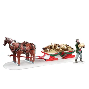 Firewood Delivery. Set Of 2, Lemax, Tuincentrum Outlet