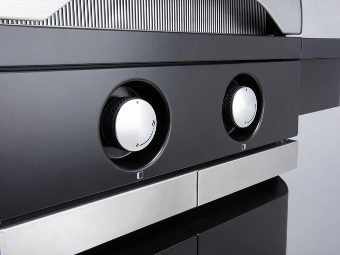 Gasbarbecue leonardo 2-branders detail knoppen, Boretti, tuincentrumoutlet