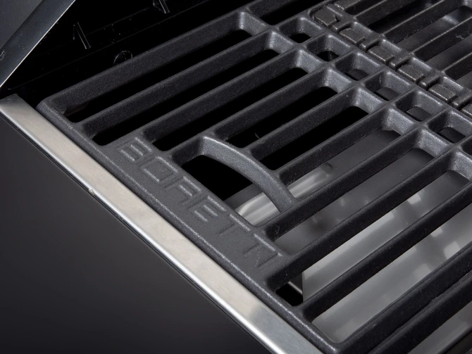 Gasbarbecue leonardo 2-branders detail grill, Boretti, tuincentrumoutlet