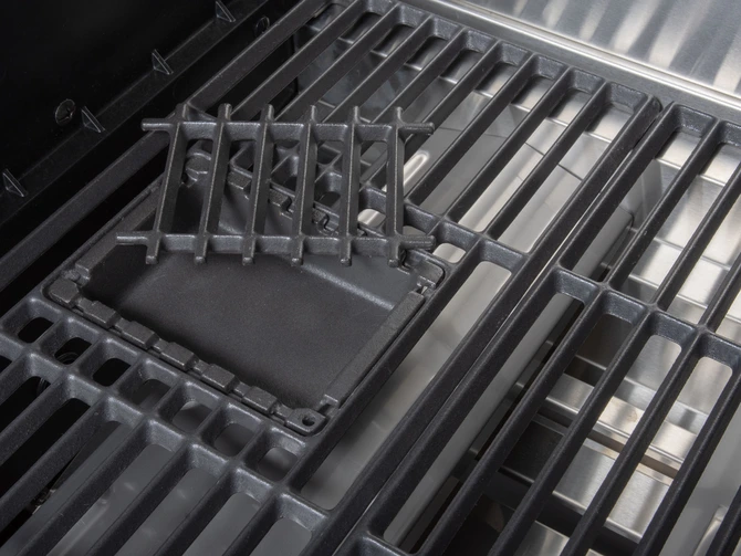 Gasbarbecue leonardo 2-branders detail smokerbox, Boretti, tuincentrumoutlet