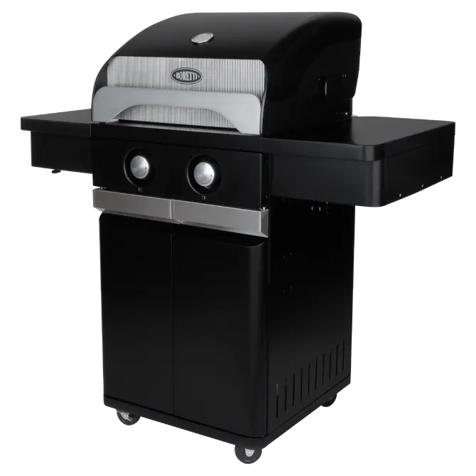 Gasbarbecue leonardo 2-branders schuinaanzicht, Boretti, tuincentrumoutlet