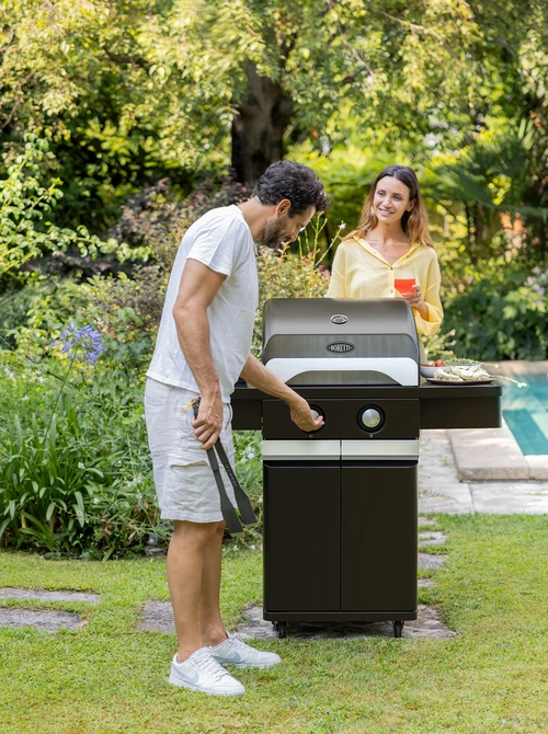 Gasbarbecue leonardo 2-branders sfeerbeeld, Boretti, tuincentrumoutlet