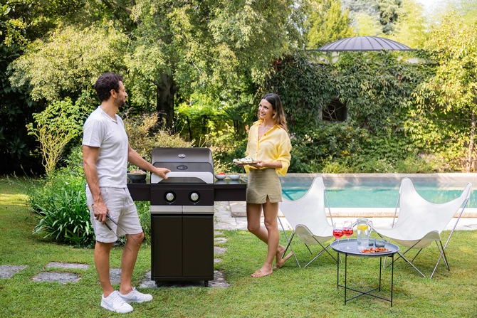 Gasbarbecue leonardo 2-branders sfeer, Boretti, tuincentrumoutlet