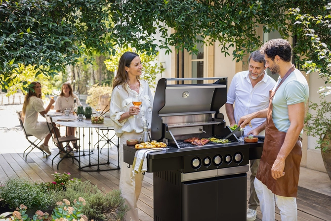 Gasbarbecue leonardo 3-branders sfeer, Boretti, tuincentrumoutlet