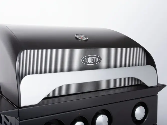 Gasbarbecue top leonardo 3-branders detail, Boretti, tuincentrumoutlet.com