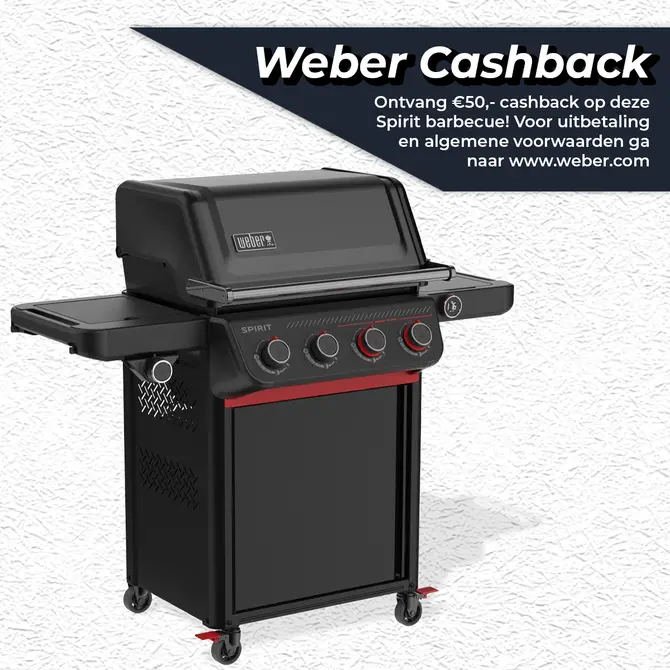 Gasbarbecue Weber spirit epx-435r stealth met draaispit - afbeelding 1