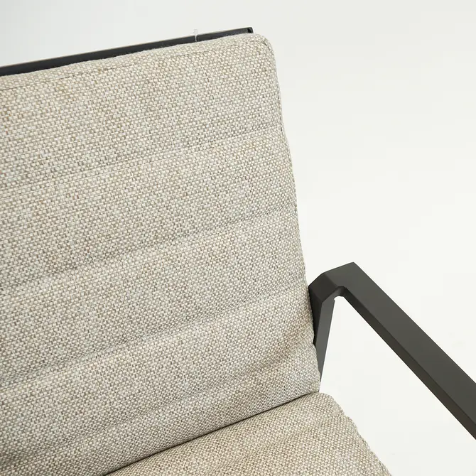 Genua Barstoel met kussen antraciet detail, Sens-Line, Tuincentrumoutlet.com