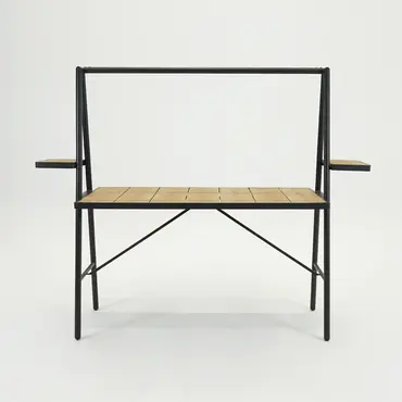 Genua Bartafel antraciet 221x80.5x181cm voorkant, Sens-line, Tuincentrumoutlet.com