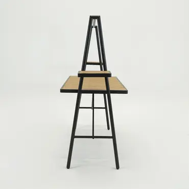 Genua Bartafel antraciet 221x80.5x181cm zijkant, Sens-line, Tuincentrumoutlet.com