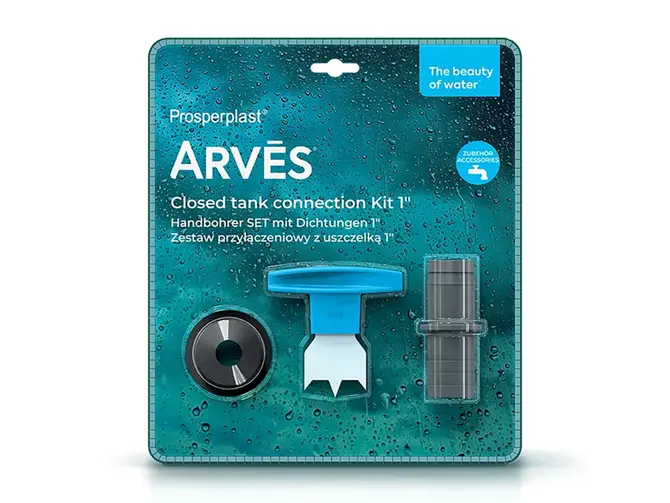 Gesloten ton aansluitset RCANS1 Arves - licht grijs, Vita, tuincentrumoutlet.com