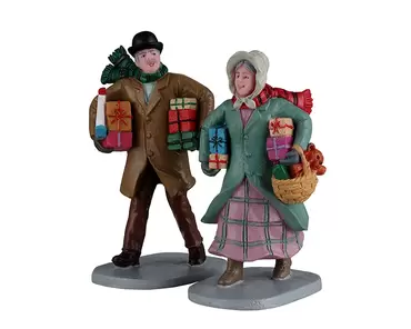 Gifts For The Grandchildren Set Van 2 Lemax Caddington Village Collection 2022