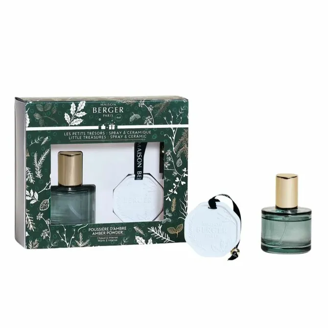 Giftset Magical Roomspray 50ml + Parfumhanger / Amber Powder (*). lampe berger, tuincentrumoutlet.com