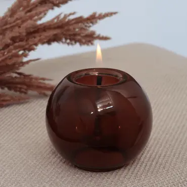 Globus Candle 10 Amber sfeer, Tenderflame, tuincentrumoutlet.com