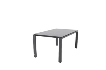 Goa tafel HPL 160x95 cm met 4 Calpi stoelen tafel zijkant, 4 Seasons Outdoor, Tuincentrum Outlet