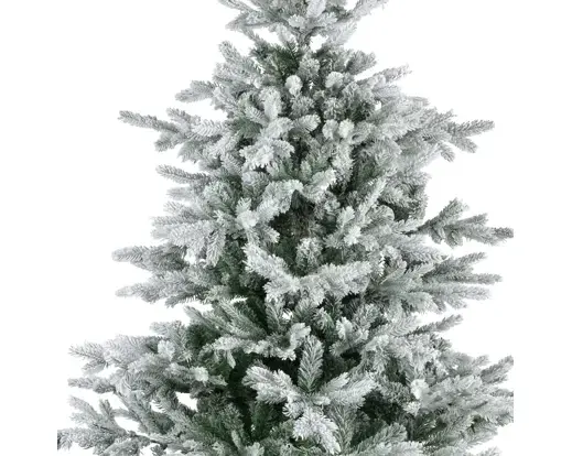 Grandis fir d162h240cm groen/wit detail, Everlands, tuincentrumoutlet.com