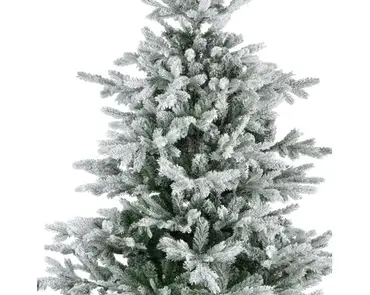 Grandis fir d162h240cm groen/wit detail, Everlands, tuincentrumoutlet.com