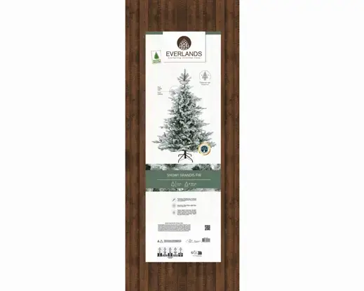 Grandis fir d162h240cm groen/wit verpakking, Everlands, tuincentrumoutlet.com