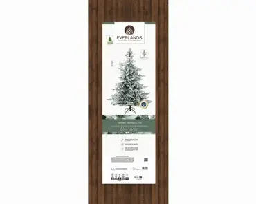 Grandis fir d162h240cm groen/wit verpakking, Everlands, tuincentrumoutlet.com