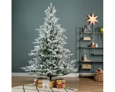 Grandis fir d162h240cm groen/wit sfeer, Everlands, tuincentrumoutlet.com