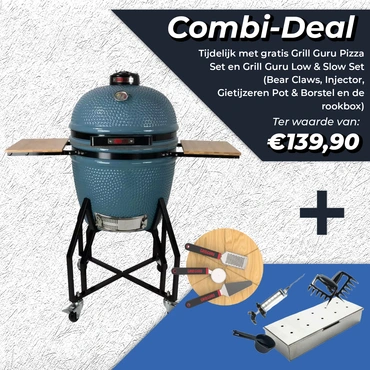 Grill Guru Original Large Petrol Blue - combideal - tuincentrumoutlet.com