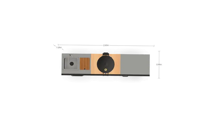 Grllr buitenkeuken 3-delig afmetingen, GRLLR, tuincentrumoutlet.com