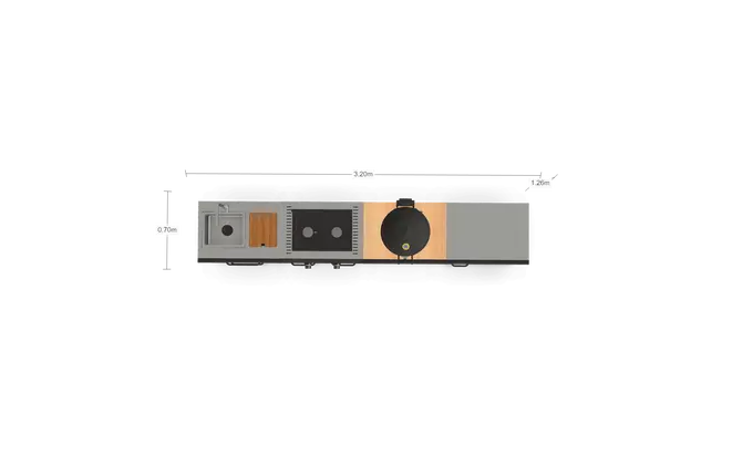 Grllr buitenkeuken 4-delig afmetingen, GRLLR, tuincentrumoutlet.com