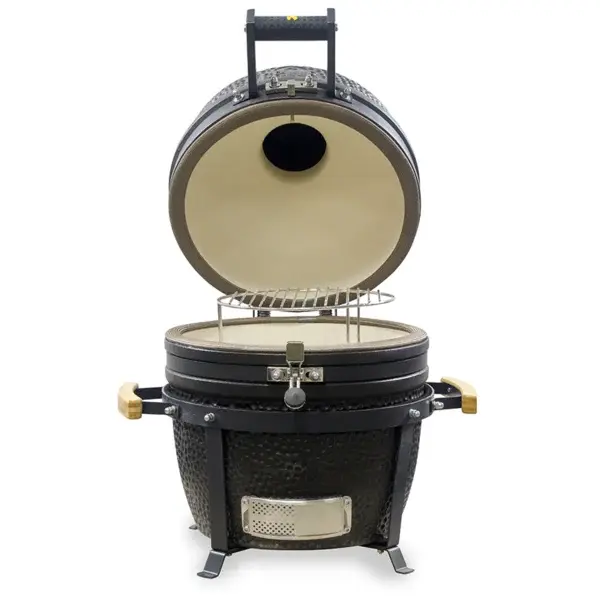 GRLLR Ember Classic 16 inch Charcoal Black with stand open, Grllr, tuincentrumoutlet.com