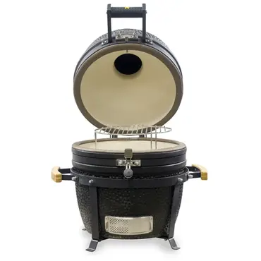 GRLLR Ember Classic 16 inch Charcoal Black with stand open, Grllr, tuincentrumoutlet.com