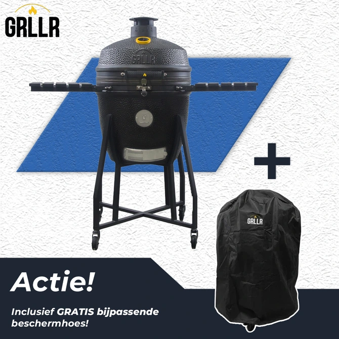 GRLLR Ember Classic 22 Charocal Black Kamado BBQ Mat Zwart - afbeelding 1