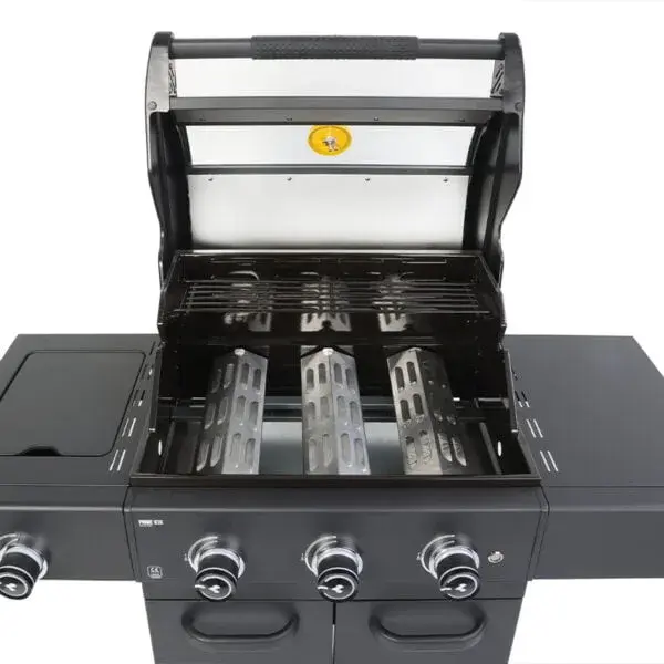 GRLLR Prime G3S 3 Burner Gas Barbecue with Side Burner detail open, Grllr, tuincentrumoutlet.com