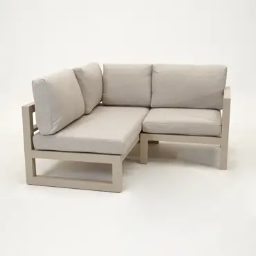 Grosso 2-zits bank L + hoek beige, Vita, Tuincentrumoutlet.com