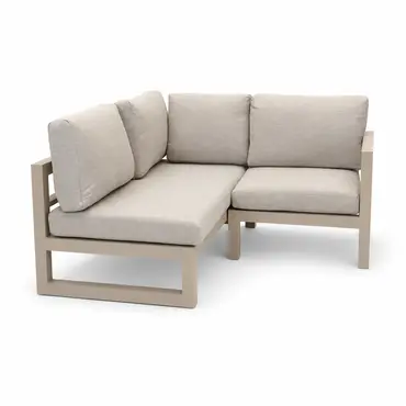 Grosso 2-zits bank L + hoek beige, Vita, Tuincentrumoutlet.com