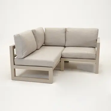 Grosso 2-zits bank L + hoek beige, Vita, Tuincentrumoutlet.com