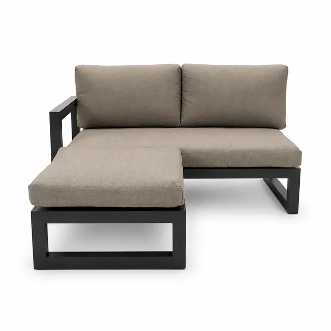 Grosso 2-zits bank R+ hocker beige, Vita, Tuincentrumoutlet.com