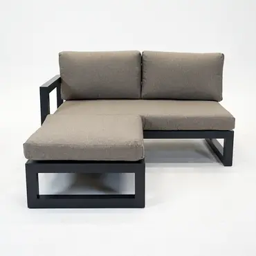 Grosso 2-zits bank R+ hocker beige, Vita, Tuincentrumoutlet.com