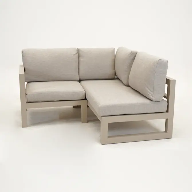 Grosso 2-zits bank R+ hoek beige, Vita, Tuincentrumoutlet.com