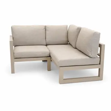 Grosso 2-zits bank R+ hoek beige, Vita, Tuincentrumoutlet.com