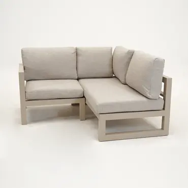 Grosso 2-zits bank R+ hoek beige, Vita, Tuincentrumoutlet.com