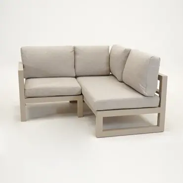 Grosso 2-zits bank R+ hoek beige, Vita, Tuincentrumoutlet.com