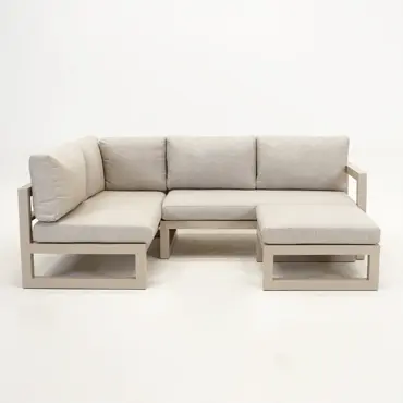 Grosso hoekbank 3 delig L beige, Vita, Tuincentrumoutlet.com